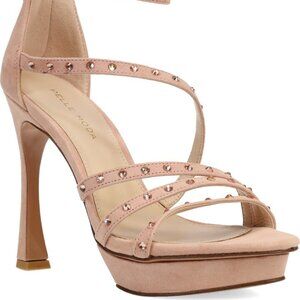 Pelle Moda Neela Platform Sandal, Blush Kid Suede  Women Sizes  NIB
